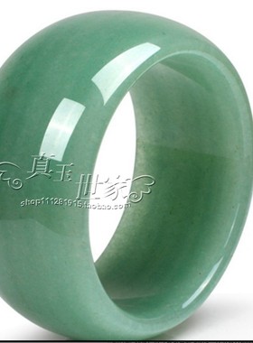 精选品加宽加厚轮胎款东陵玉石手镯冰种绿色草绿色女款玉手镯送礼