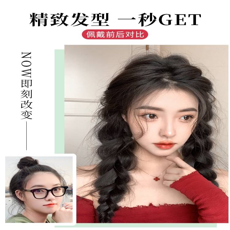 2假发辫子麻花长辫甜酷女孩自然双马尾拳击辫编头发鱼骨辫辣妹