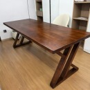 原木实木书桌家用办公客厅工作台带抽屉储物大板桌简约桌面工作台