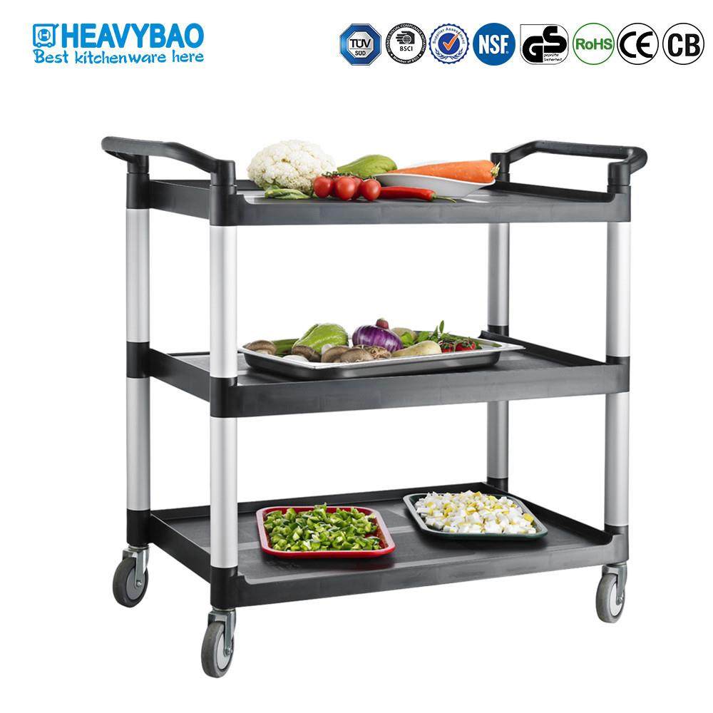 加厚塑料三层酒店餐厅送餐车收碗碟手推车轮子酒楼服务车,商业/办公家具,平板手推车/工具车/爬楼机,淘宝优惠券,粉丝福利购,淘宝优惠卷