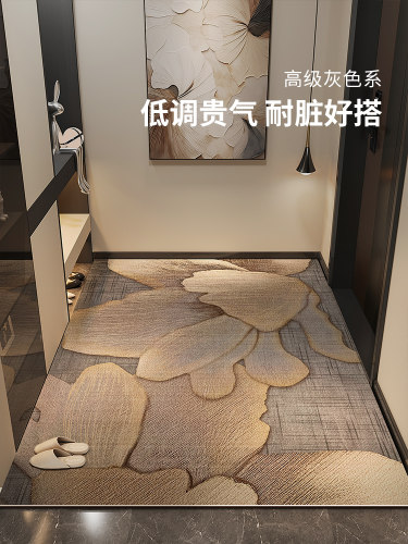 采购产品轻奢高端入口门地垫，可洗可擦Pvc入口地毯，家庭室内入