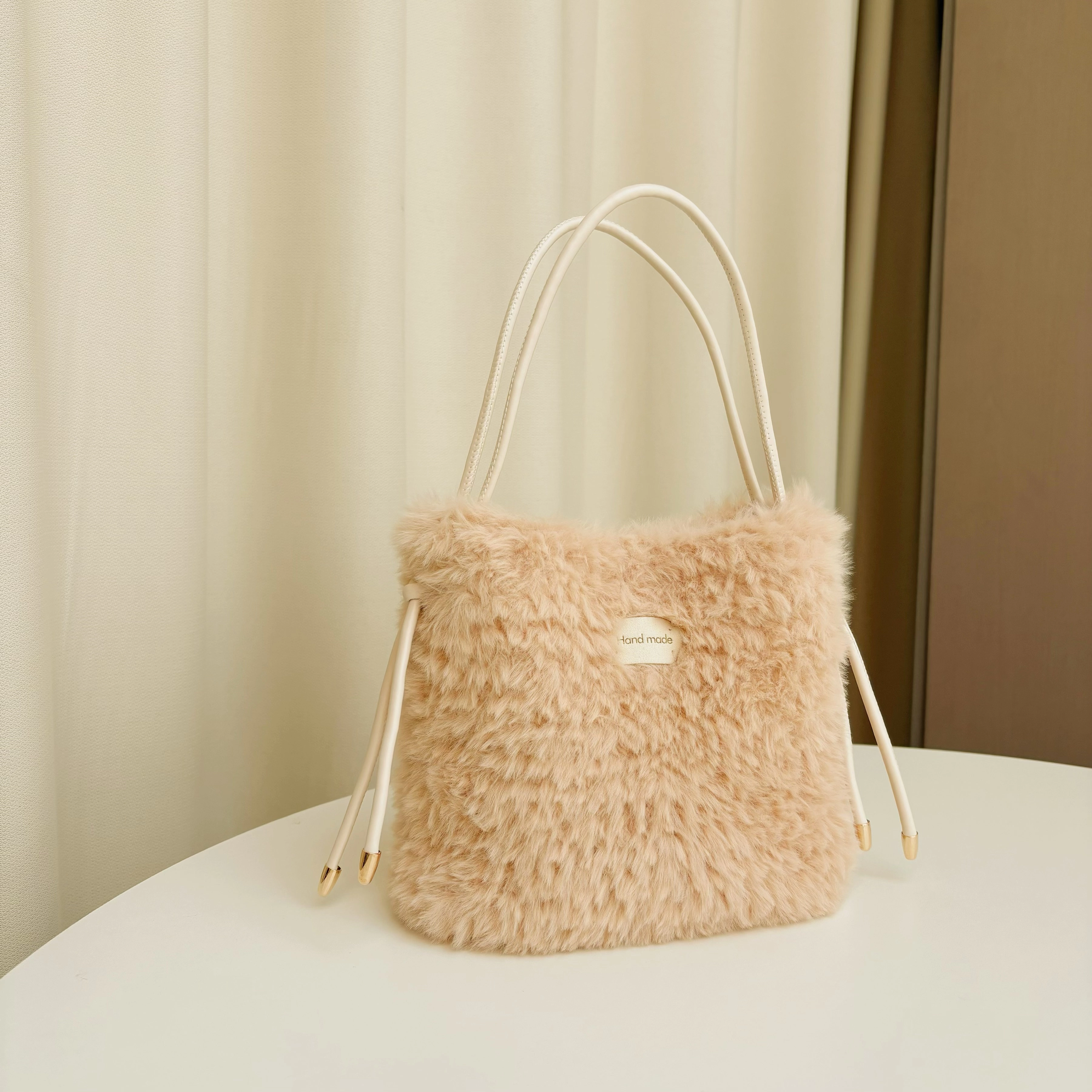 手工编织雪妃尔皮草线手提包毛绒包包材料包小众单肩包材料包,箱包皮具/热销女包/男包,托特包,淘宝优惠券,粉丝福利购,淘宝优惠卷