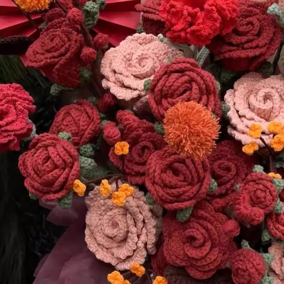 新年礼物2026跨年红色喜庆diy手工雪妃尔线材编织抱抱桶毛线花束,服饰配件/皮带/帽子/围巾,DIY编织材料包,淘宝优惠券,粉丝福利购,淘宝优惠卷