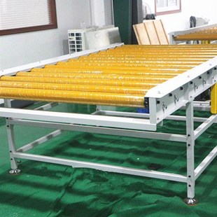 滚筒输送机镀锌不锈钢包胶辊筒传送线包装输送线无动力滚筒线