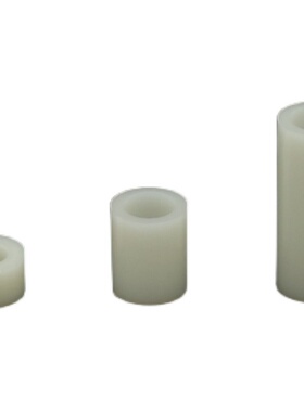 白色13-10 12-8绝缘柱塑料垫片直通套管ABS垫高垫W圈支柱间隔离柱