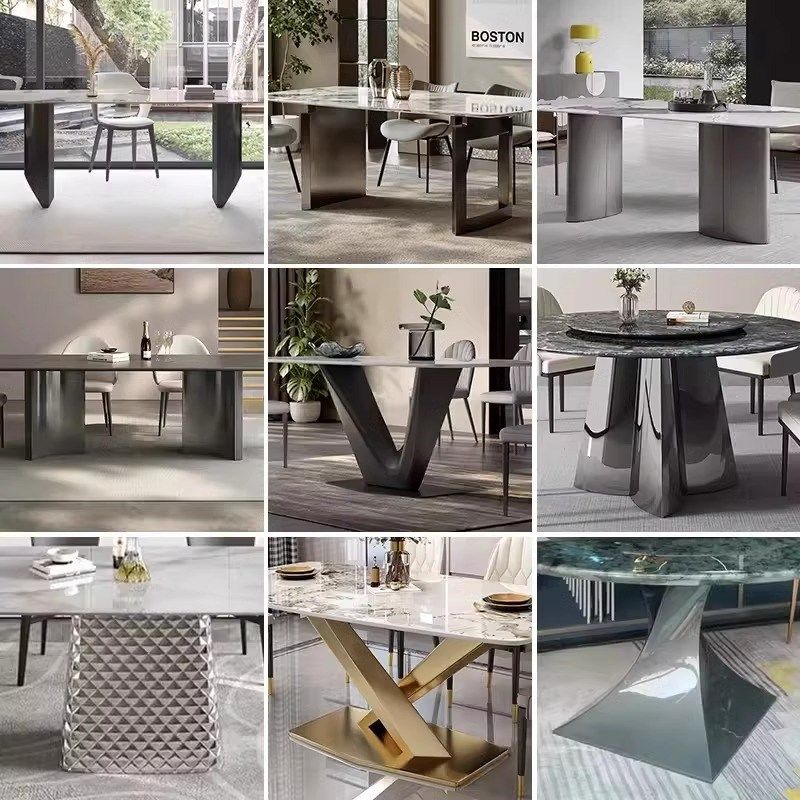 不锈钢餐桌腿支架大理石轻奢底座支撑架岩板圆桌长桌脚岛架餐台脚,商业/办公家具,台脚台架/家具支架,淘宝优惠券,粉丝福利购,淘宝优惠卷