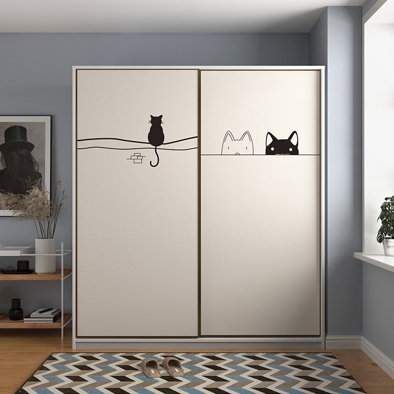 2025新款卡通衣柜贴纸卧室翻新美化自粘壁纸贴画加厚自粘防水墙贴,家居饰品,家居保护膜,淘宝优惠券,粉丝福利购,淘宝优惠卷