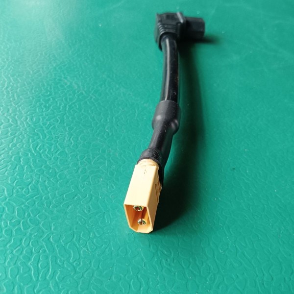 6平方电动车品字插头弯头转xut90安德森qs8-s加粗耐高温电源转换