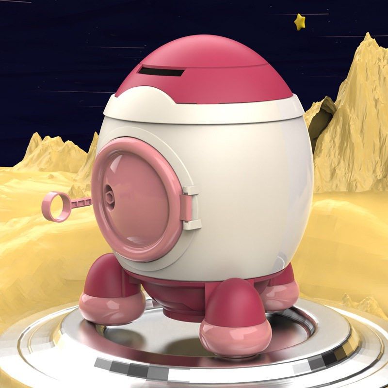 儿童存钱罐玩具男女孩卡通太空火箭可取存带锁大容量储蓄罐保险箱,节庆用品/礼品,储蓄罐,淘宝优惠券,粉丝福利购,淘宝优惠卷