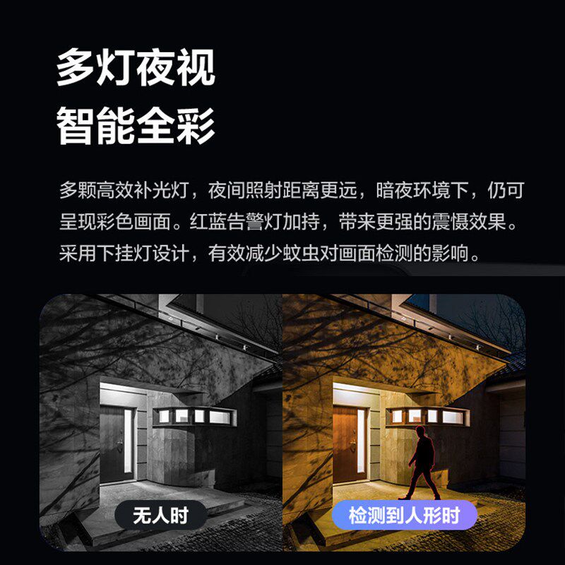 萤石Y5 poe监控家用远程手机室外高清夜视摄影智能网络无线摄头