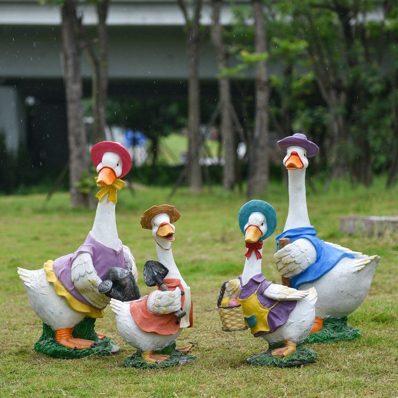 户外卡通玻璃钢仿真鸭子动物幼儿园草坪雕塑商场园林景观装饰摆件,家居饰品,户外/庭院摆件,淘宝优惠券,粉丝福利购,淘宝优惠卷