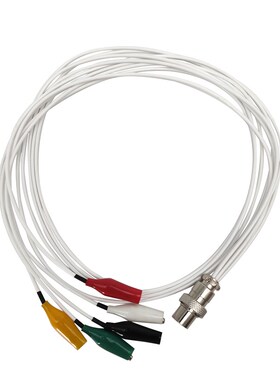 辰华CHI660E/760E工作站电极连接线 电化学4/5接头单双头鳄鱼夹线