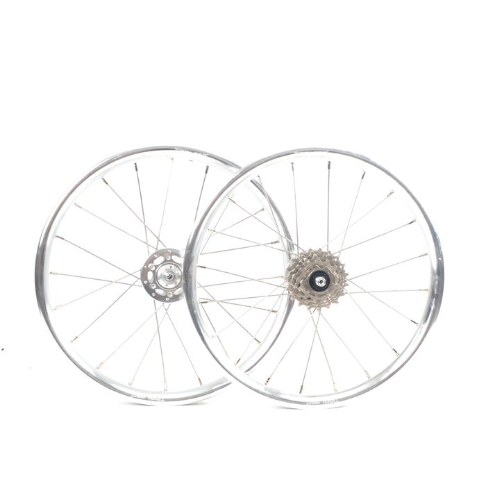 14寸16寸折叠自行车外s五速5速6棘爪低阻力120响碟刹轮组铝合金