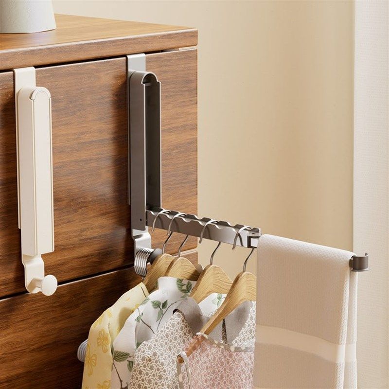 阳台隐形挂钩宿舍门后伸缩折叠晾衣架挂墙免打孔旅行衣架挂衣神器,收纳整理,壁挂晾晒架/网,淘宝优惠券,粉丝福利购,淘宝优惠卷