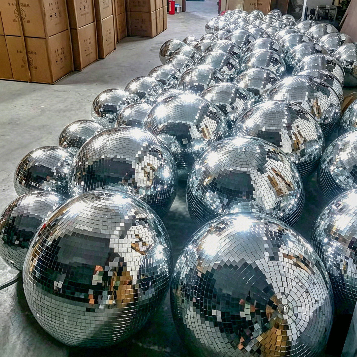 超大反光镜面球玻璃球旋转反射 disco迪斯科球大型舞台灯光镭射球
