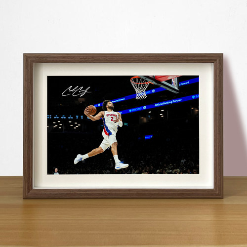 活塞坎宁安相框挂画摆台NBA篮球海报照片墙装饰画球迷周边纪念品