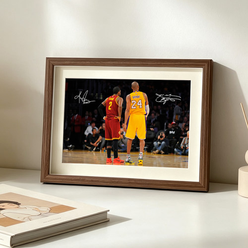 科比欧文相框挂画摆台NBA篮球海报照片墙球迷周边纪念礼品装饰画