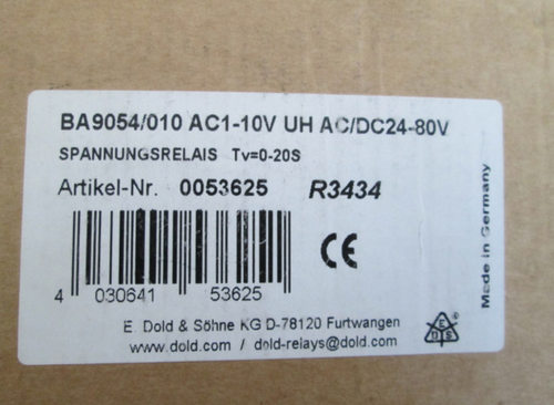 继电器 BA9054/010  AC1-10V UH AC/DC24-80V