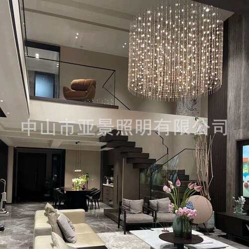 大堂餐厅别墅售楼部大厅光立方吊灯后现代萤火虫沙盘中空工程吊灯