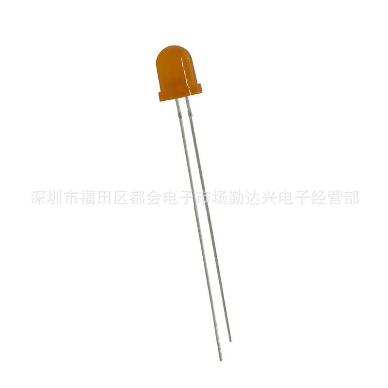 f8橙发橙灯长脚8mm橙光橙色高亮度指示灯led灯珠直插发光二极管灯