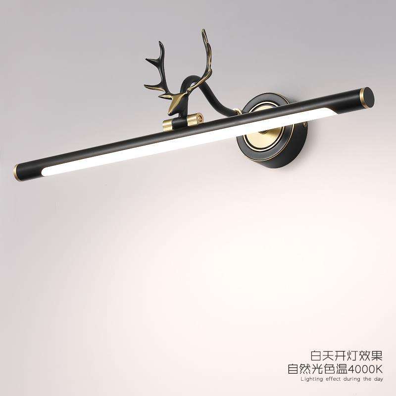 美式全铜轻奢浴室柜镜前灯led镜灯卫生间洗手间梳妆灯镜柜专用