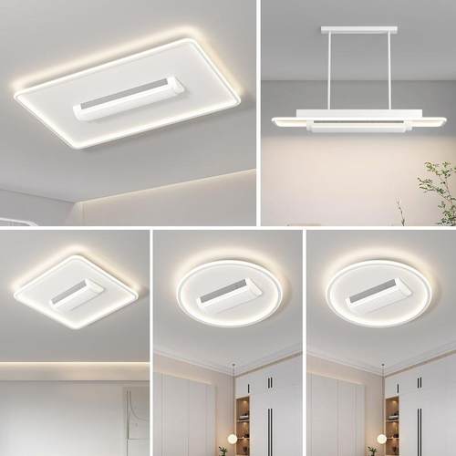 无叶风扇灯客厅2025新款吊扇灯无扇叶创意智能卧室餐厅吸顶电扇灯