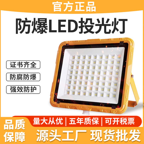 亞明照明LED防爆灯化工厂房灯仓库车间50w200w隔爆灯耐高温加油站