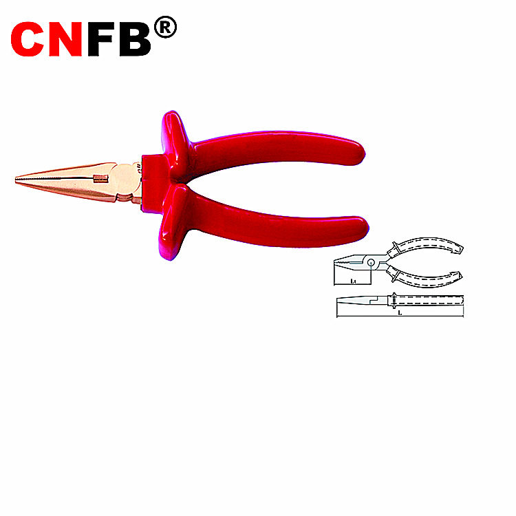 （桥防）天津桥防CNFB防爆绝缘浸塑尖嘴钳 T86202A