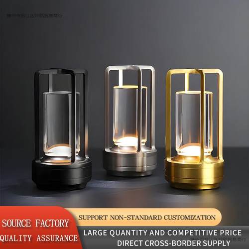 跨境充电酒吧餐厅桌面复古氛围装饰台灯创意户外露营床头小夜灯