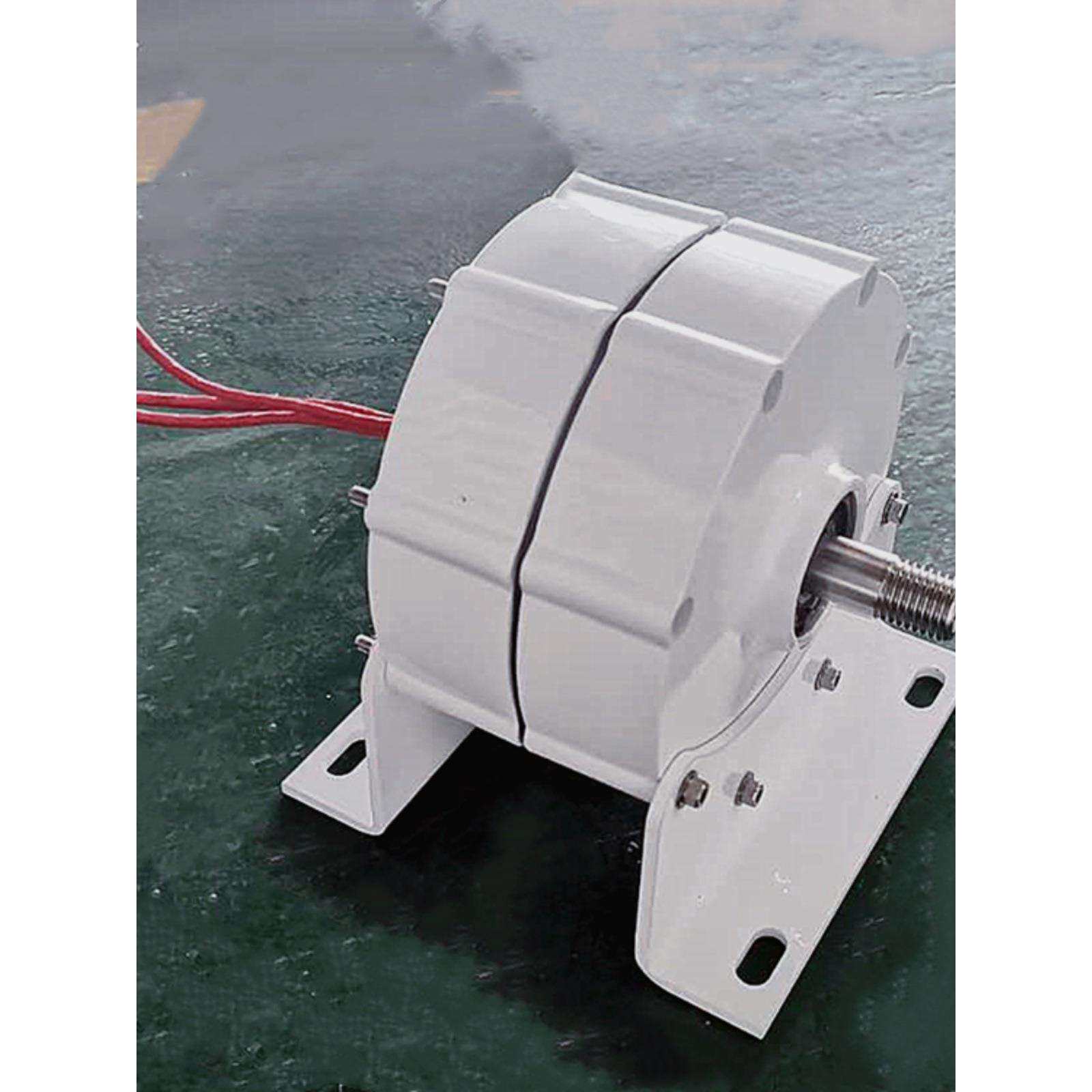 小型低速永磁发电机无刷直驱12v24v三相交流水力永磁220v实验使用