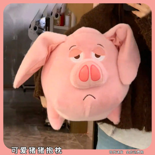 可爱猪猪抱枕女生睡觉沙发客厅靠枕毛绒玩偶学生宿舍床上抱睡玩具