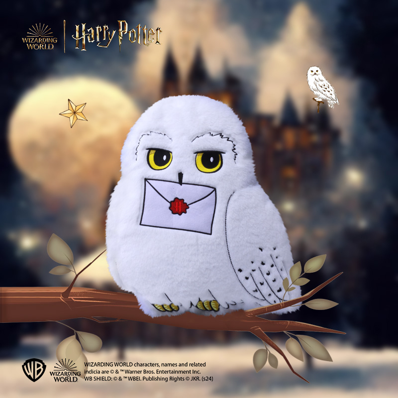 哈利波特华纳正版周边海德薇抱枕枕头毛绒玩偶玩具靠垫生日礼物