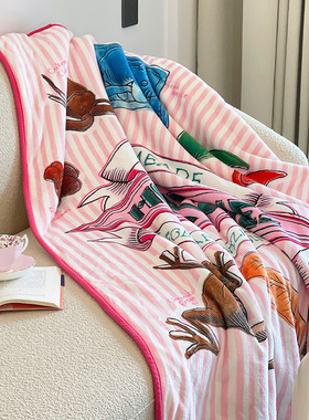 哈利波特正版周边Honey Dukes羊羔绒披毯居家午睡保暖毛绒盖毯