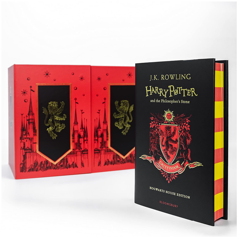 哈利波特学院版精装套装-格兰芬多英文原版小说套装英语书籍 JK罗琳 Harry Potter Gryffindor House Edition Hardback Box Set