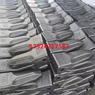 挖机斗齿锻打耐磨小松200加厚矿山斗齿特尖破冰齿超耐磨岩石牙仔