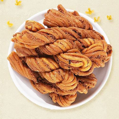 正宗天津香酥大麻花椒盐芝麻甜味大粗麻花咸味手工传统香酥麻花