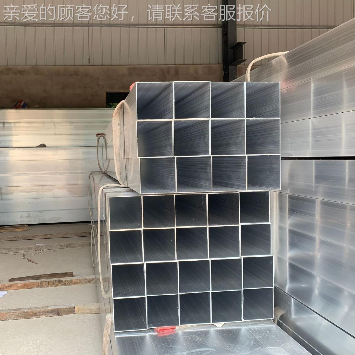 606铝合金方量管厂家大规格木纹方铝管矩形3型材铝方管扁FRN通空