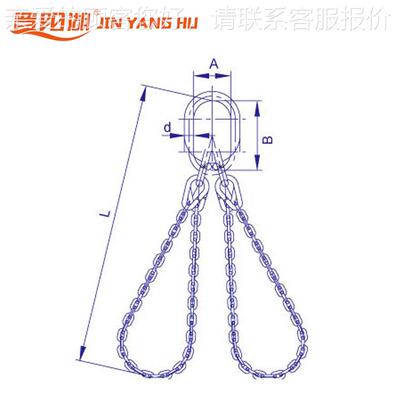 供应HLJ(H)2-S22型环湖形双肢HLSJ(H)2链条索晋具，阳牌15吨链条