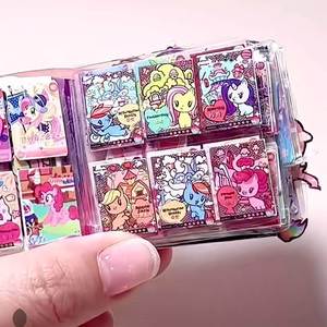 小马丽宝迷你安静书小卡册磁力免裁剪豆豆本mini卡通人物女孩手工diy手帐素材自制趣味画册碧琪解压益智玩具