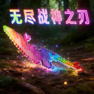 正版mc我的世界周边玩具3d打印战神之刃武器模型儿童男孩生日礼物