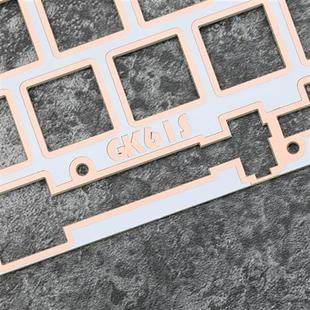 GK61s客制化白色玻纤定位板配合light edge光棱外壳使用60% gh60