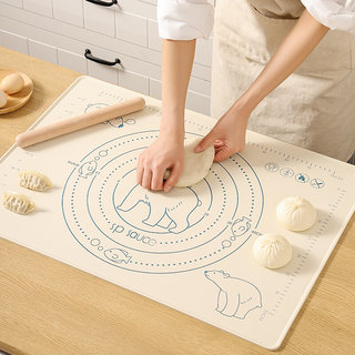 日本家用软硅胶垫揉面垫烘焙面板和面板案板食品级厨房大号擀面垫