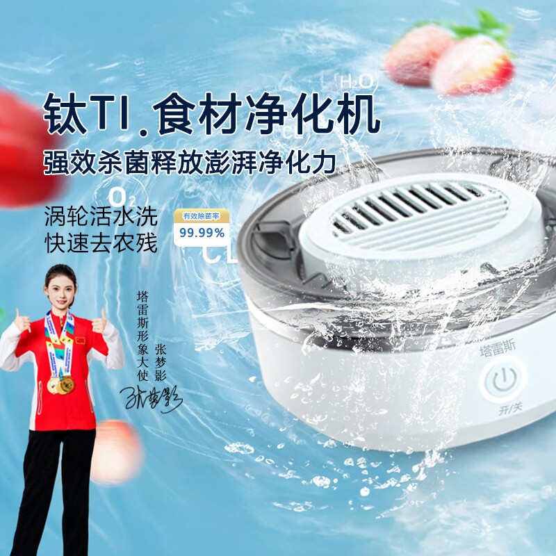 顺丰包邮2025新款果蔬清洗机食材净化洗菜神器高效净化除农残便捷