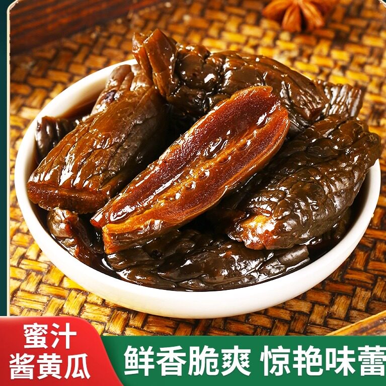 酱黄瓜段甜脆酱菜酱瓜腌制黄瓜开胃菜下饭菜咸菜袋装秘制250g袋装
