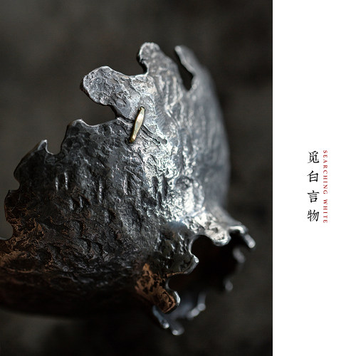 锡制投茶器入茶漏纯手工盖置锔钉