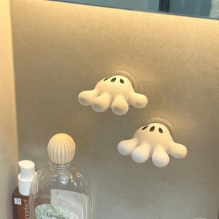 可爱米奇手掌牙刷架浴室毛巾粘钩挂架无痕免钉多功能门后钥匙收纳