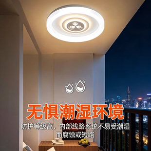 屋檐吸顶灯庭院防水户外阳台室外农村自建房别墅大门门口照明灯具