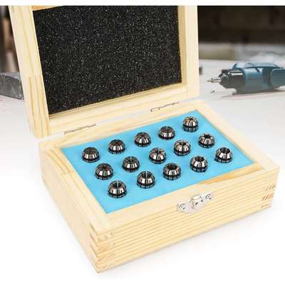 弹簧夹头套装 CNC 雕刻机和铣削车床工具木工雕刻夹头ER11 -15pcs