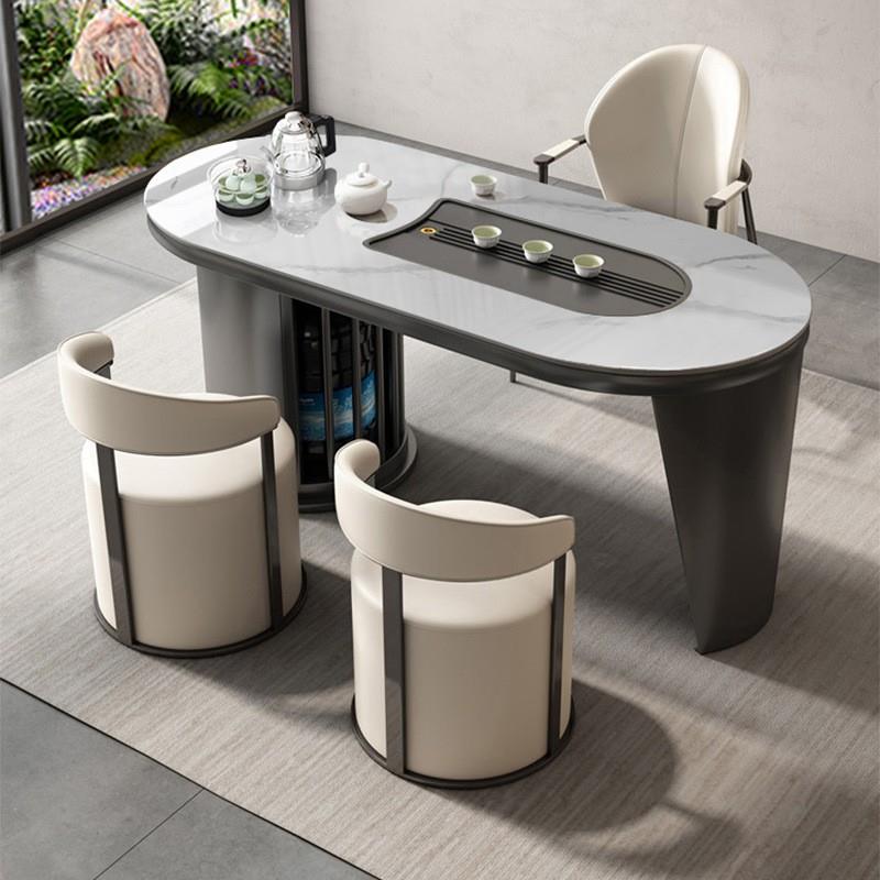 岩板茶桌椅组合现代家用办公室泡茶桌简约茶几小茶台阳台轻奢茶台