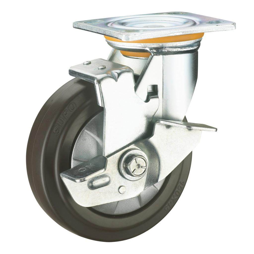5寸 承重型 万向 橡胶静音带边刹车SUPO向荣脚轮Z07S-01C-125-522,机械设备,其他机械设备,淘宝优惠券,粉丝福利购,淘宝优惠卷